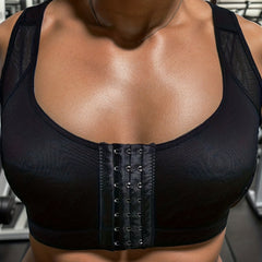 Sports Bra High Support Yoga Smooth Mesh Bra