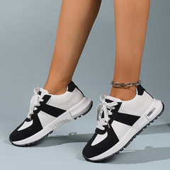 Women's Lace-up Non-slip Running Shoes Lightweight Breathable Sneakers