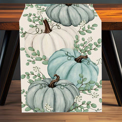 Pumpkin Pattern Halloween Table Runner Polyester Table Cover