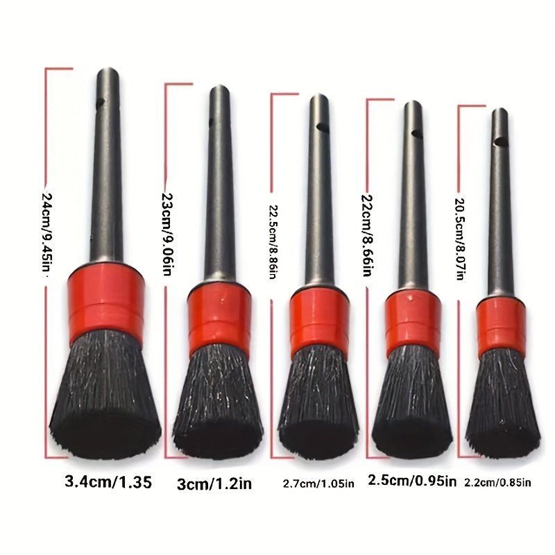 Professional 20pc Car Wheel & Tire Detailing Brush Set
