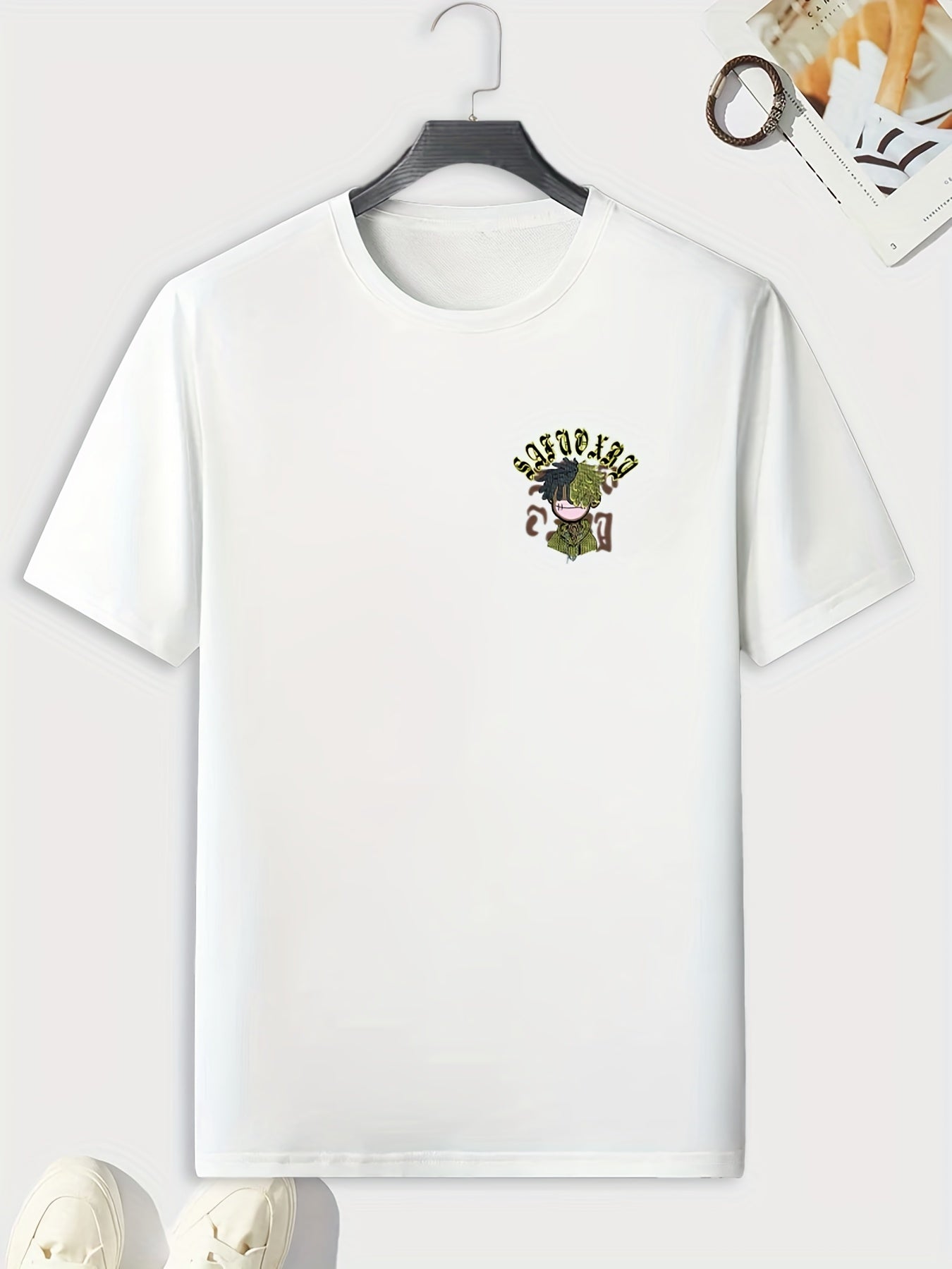 Hip Hop Style Pattern Print Men's Comfy Sports T shirt Graphic Tee