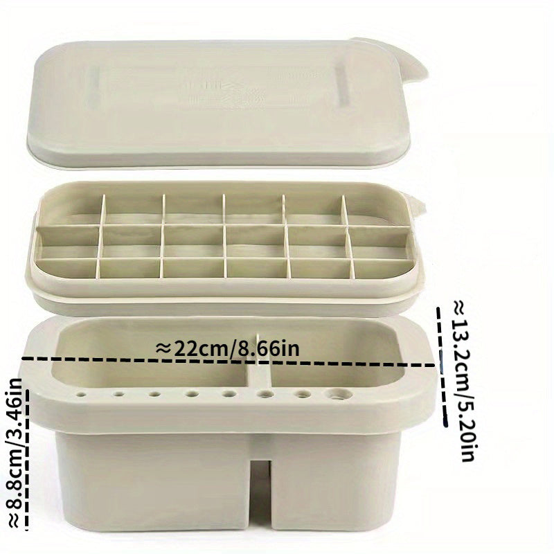 Multifunctional Paint Brush Holder with Palette - 7.62 cm - Art Supplies