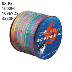 1000M 1096YDS 8 Braided PE Fishing Line Strong Pulling Force Fishing Line