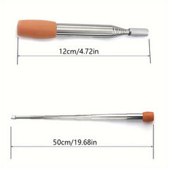 Stainless Steel Fire Blowing Tube for Outdoor Picnics