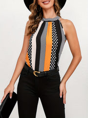Halter Neck Sleeveless Top Summer Women's Clothing