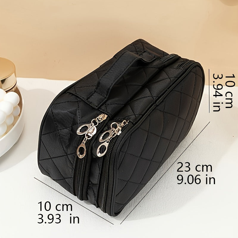 Waterproof Makeup Bag Double Layer Travel Organizer for Women