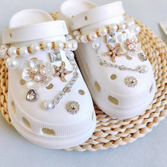 Women's Chain Flower Starfish Jewelry for Hole Shoes