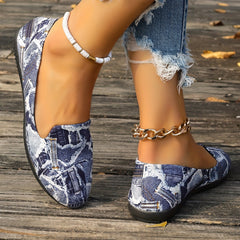 Denim Slip on Non slip Walking Shoes Women's Lightweight And Comfortable