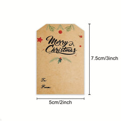 300 Christmas Holiday Decoration Sticker Roll Self-adhesive Label