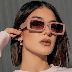 Stylish Oversized Square Sunglasses for Women Mirror Sun Protection Lenses