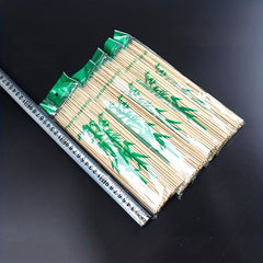 50pcs Round Bamboo Sticks BBQ Disposable Barbecue Supplies