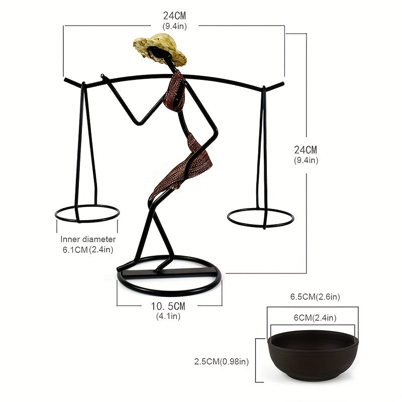 Rustic Character Candlestick for Romantic Dining Table Decoration