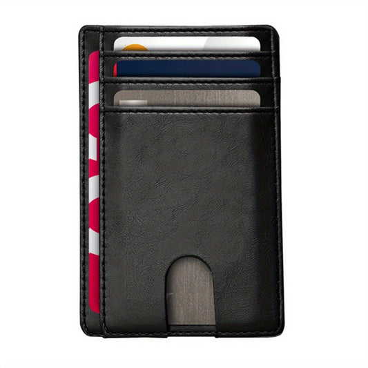 RFID Blocking Leather Wallet with Airtag Holder