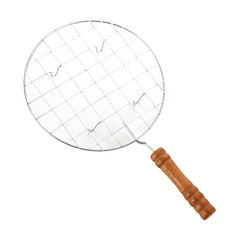 Round Stainless Steel Barbeque Mesh with Thick Handle