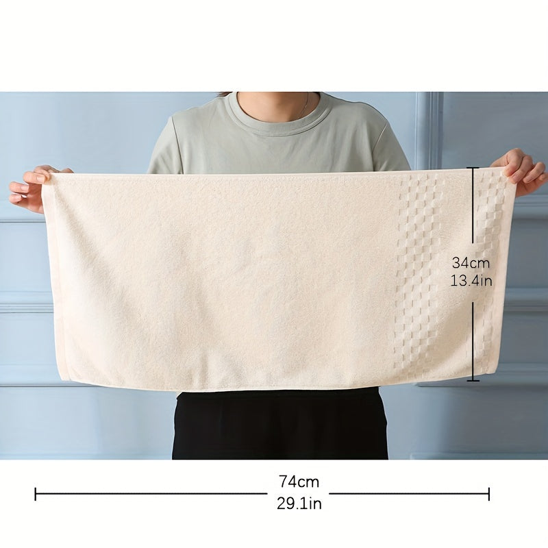 6pcs Fluffy Cotton Face Towel Absorbent Soft Bath Towel