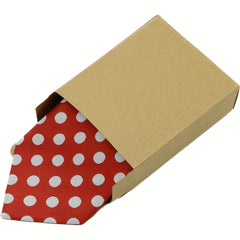 Men's Red Bottom Big Polka Dot Tie