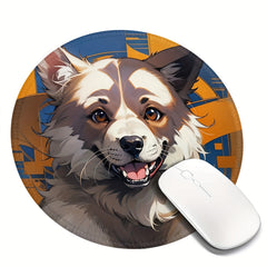 Goofy Dog Pattern Mouse Pad 20x20cm for eSport Work from Home