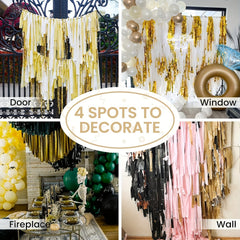 1pc Golden Twist Paper Streamer for Party and Wedding Decoration