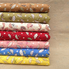 7pcs Ditsy Floral Pattern Cotton Cloth for DIY Patchwork Doll Clothes