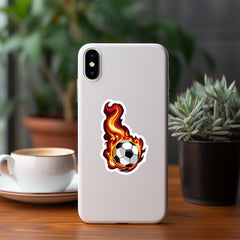 50pcs Soccer Theme Stickers Football Vinyl Decals for Water Bottles Laptops