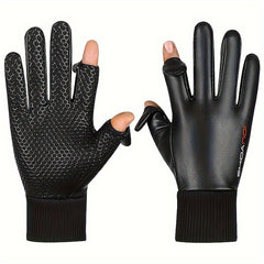 Men's Winter Waterproof Cycling Gloves Velvet Non-slip Warm Gloves