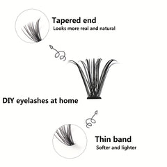 280Pcs DIY Eyelash Extension Set Curling False Eyelash Set 30D 40D 50D 9 16MM
