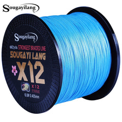 12 Strands Braided PE Fishing Line - Saltwater and Freshwater