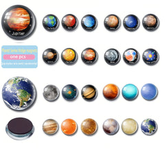 Planets Solar System Glass Magnets for Fridge