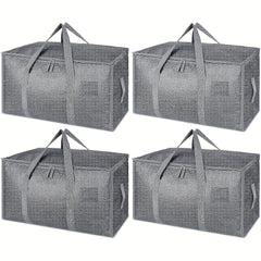 6pcs XL Capacity Storage Bags w/ Zippers & Handles Heavy Duty Storage Bag