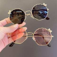 Girls Sweet Bowknot Decor Holiday Party Sunglasses UV Protection