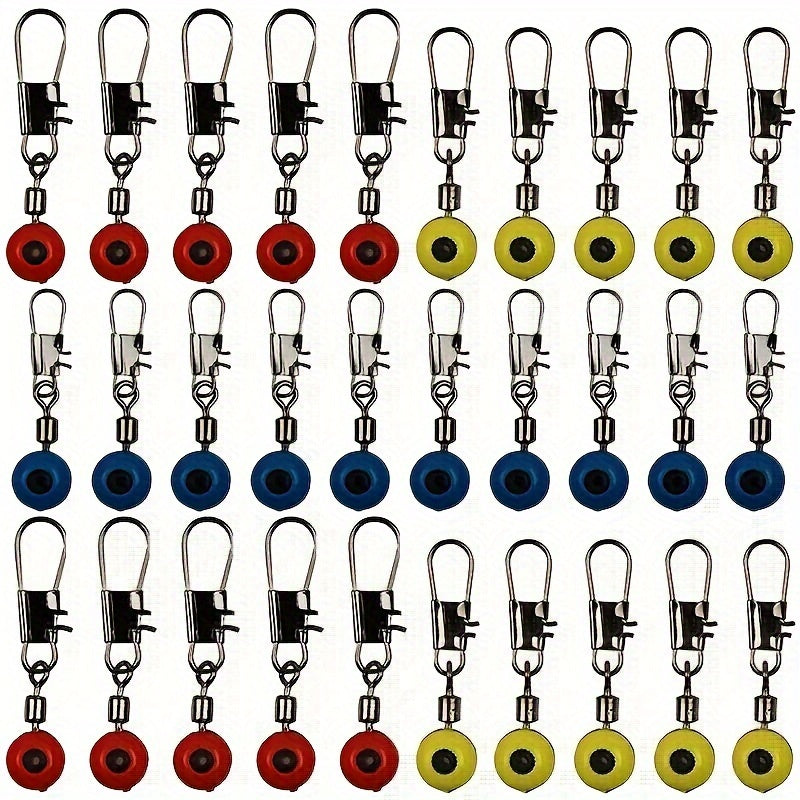 30pcs Fishing Line Connectors Sinker Slides Durable Fishing Accessories