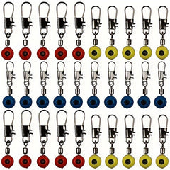 30pcs Fishing Line Connectors Sinker Slides Durable Fishing Accessories