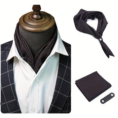 Jacquard Collar Scarf Men's Square Neckerchief