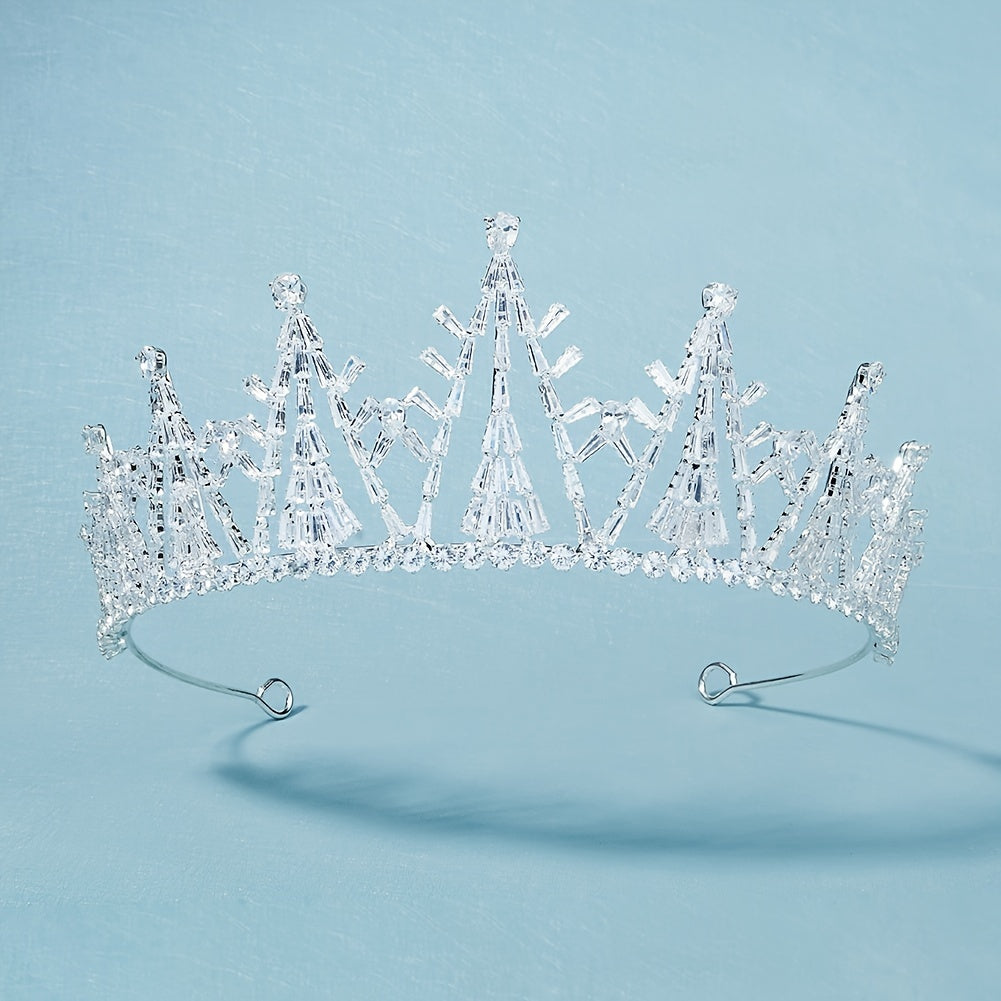 Rhinestone Crown Hairband Headband Party Favor Princess Tiara Wedding Cosplay
