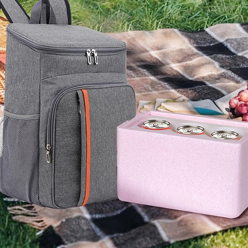 Large Capacity Thermal Backpack Waterproof Picnic Bag Leak-proof Cooling Bag