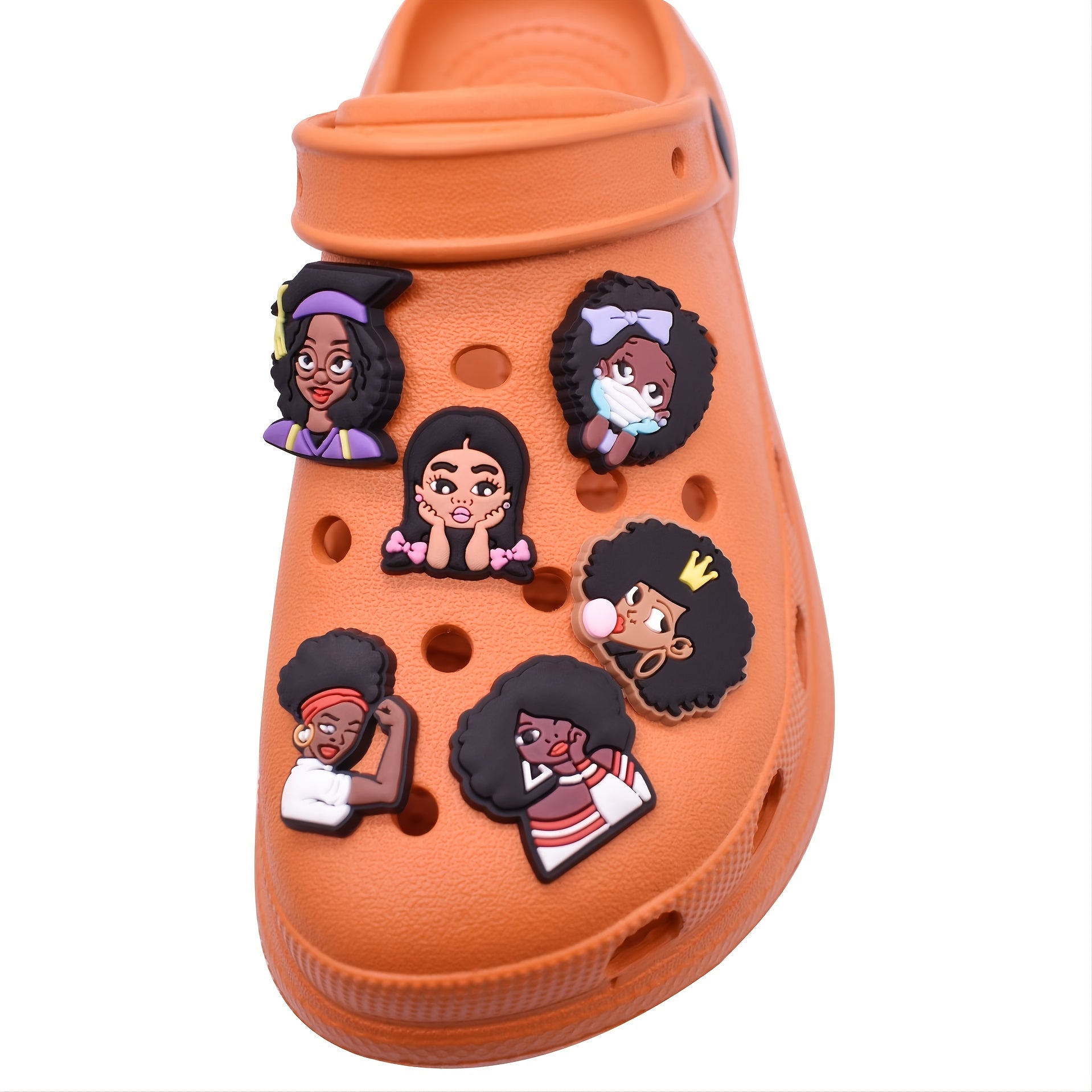 20pcs PVC Magic Girl Shoe Charms for Clog Sandals Party Favors