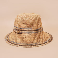 Ethnic Style Seaside Sun Hat Mens Womens Straw Sun Protection Hat