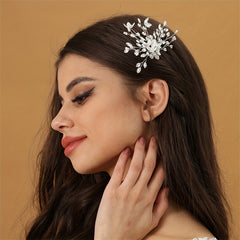 Floral Head Piece Rhinestone Hairpin Wedding Hair Accessories