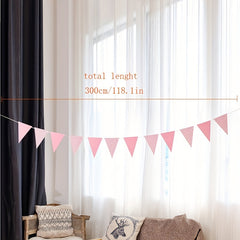 Party Supplies Decoration Pull Flag Birthday Banner Home Event Wedding Party