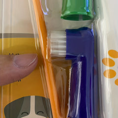 Dual Headed Pet Toothbrush Set for Dogs and Cats Finger Brush Included
