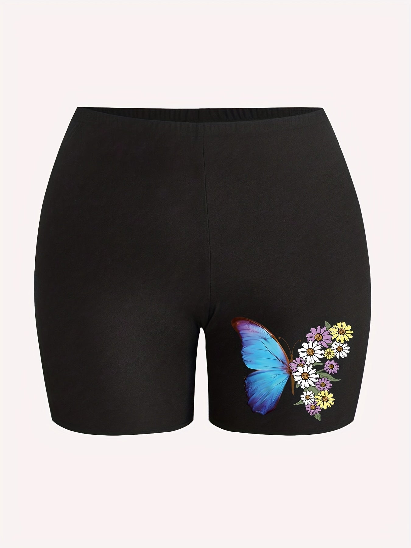 Daisy & Butterfly Print Legging Shorts