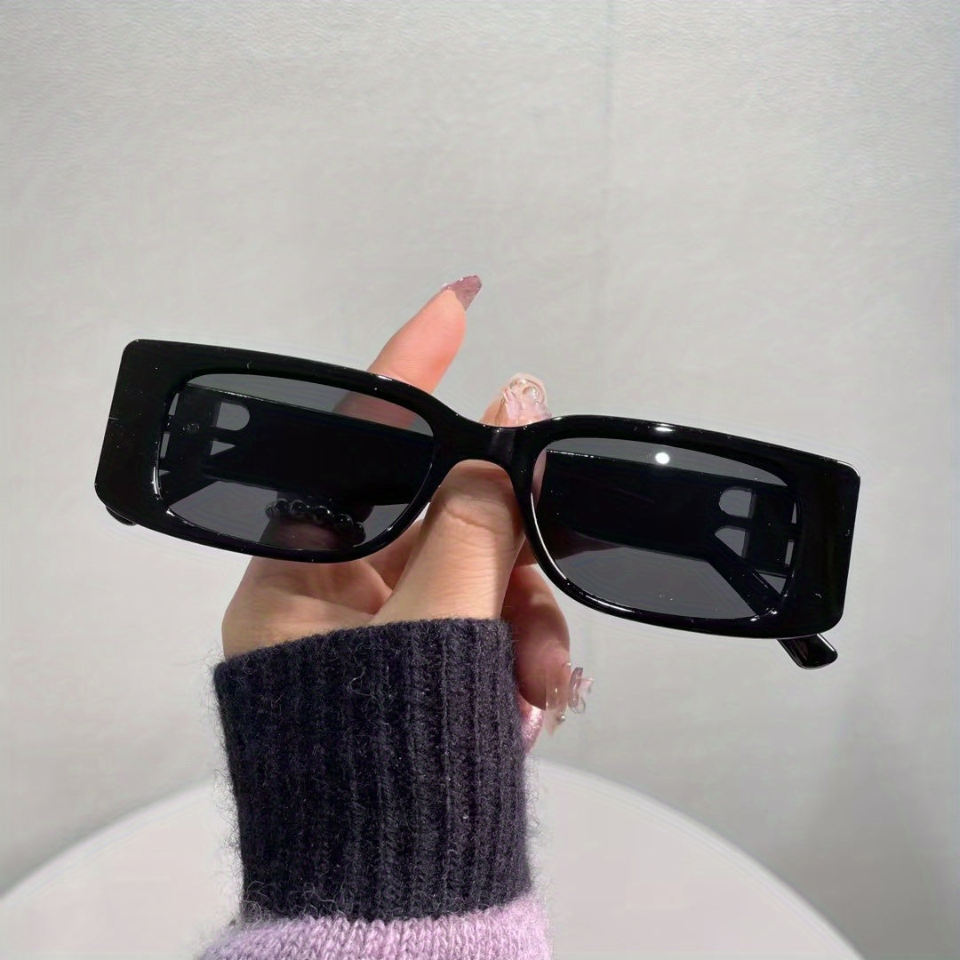 Rectangle Sunglasses For Women 90s Vintage Y2K Classical Square Shades