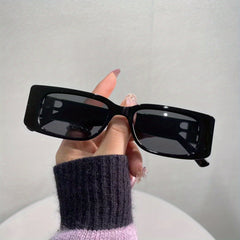 Rectangle Sunglasses For Women 90s Vintage Y2K Classical Square Shades