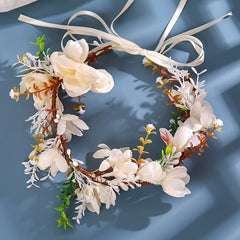 Fairy Wreath Wedding Flower Crown Headpiece