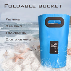 Foldable Bucket Container Portable Hand Basin Camping Fishing Traveling