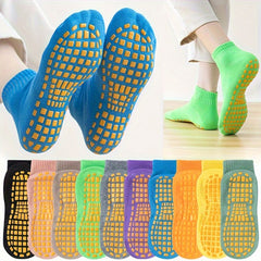 2 Pairs Women's Non Slip Yoga Socks with Extra Grips