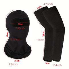 Stylish Summer Outdoor Riding Mask Ice Silk Sleeve Set