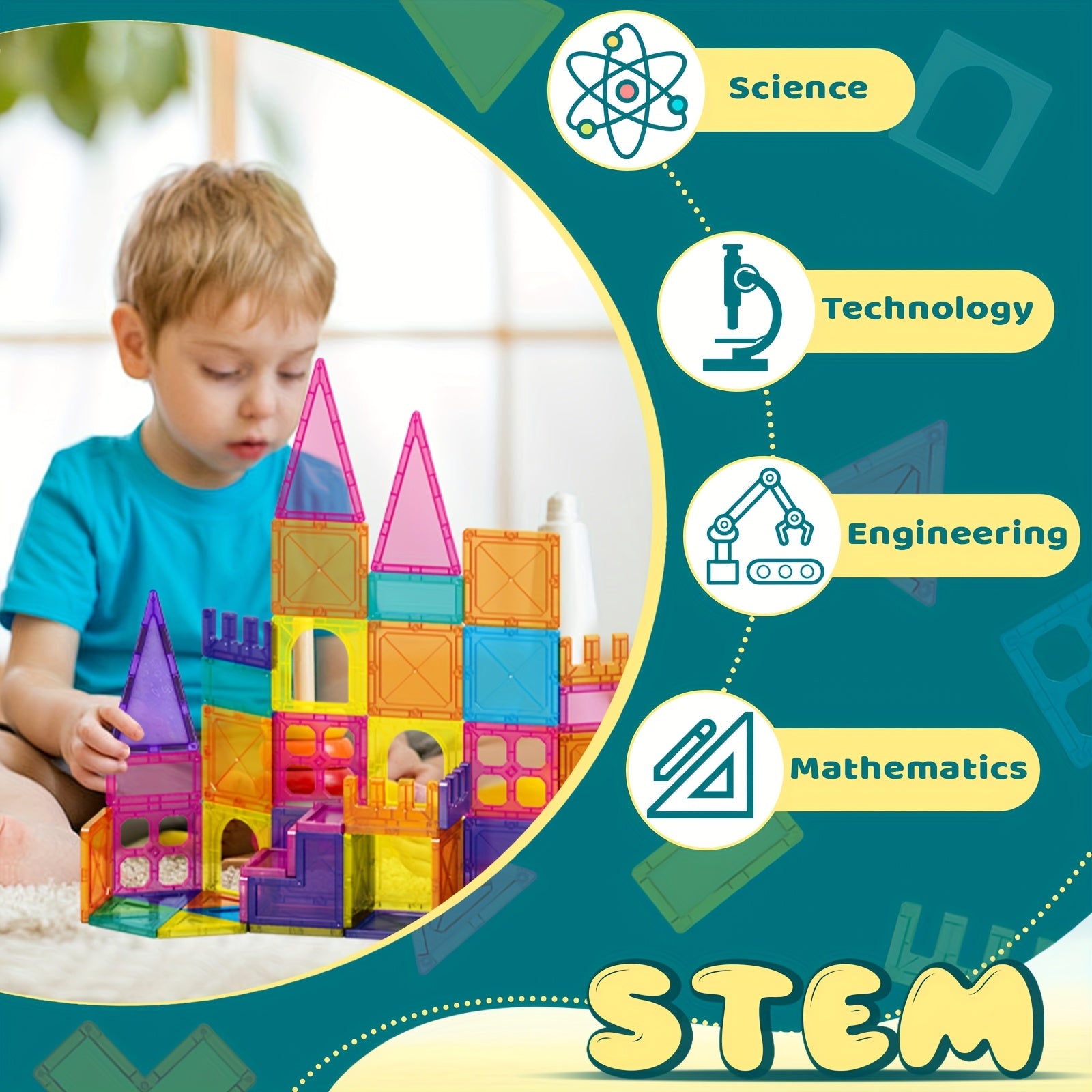 86pcs 3D Shape & Block Building Set Children's Gift