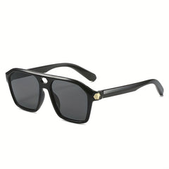 Men's Oversized Pilot Sunglasses Y2K Retro High Decorative Glasses