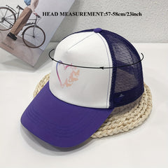 Butterfly Love Trucker Hat Baseball Cap Mesh Sun Hat For Women